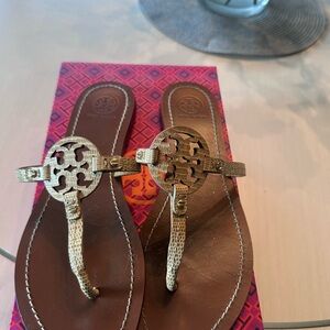 Tory Burch Metallic Gold Sandals